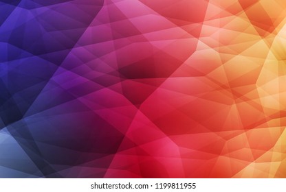 Light Pink, Yellow vector polygon abstract layout. Geometric illustration in Origami style with gradient.  Textured pattern for your backgrounds.