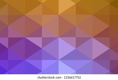 Light Pink, Yellow vector polygon abstract layout. Elegant bright polygonal illustration with gradient. That pattern can be used as a part of a brand book.
