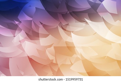 Light Pink, Yellow vector polygon abstract layout. Colorful illustration in abstract style with triangles. Textured pattern for your backgrounds.