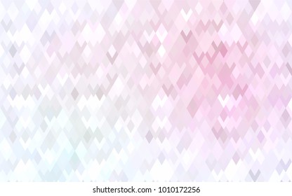 Light Pink, Yellow vector polygonal illustration, which consist of rectangles. Rectangular pattern for your business design. Geometric background in Origami style with gradient. 