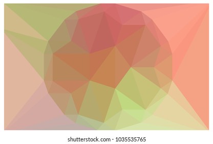 Light Pink, Yellow vector polygonal illustration, which consist of triangles with a gemstone in center. Triangular design of a huge diamond for your business. Creative geometric background of gems.