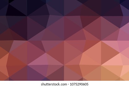 Light Pink, Yellow vector polygonal pattern. Glitter abstract illustration with an elegant design. A completely new design for your business.