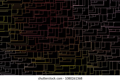 Light Pink, Yellow vector polygonal illustration, which consist of rectangles. Rectangular pattern for your business design. Geometric background in Origami style with gradient. 