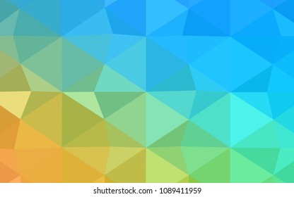 Light Pink, Yellow vector polygonal template. Creative geometric illustration in Origami style with gradient. That pattern can be used as a part of a brand book.