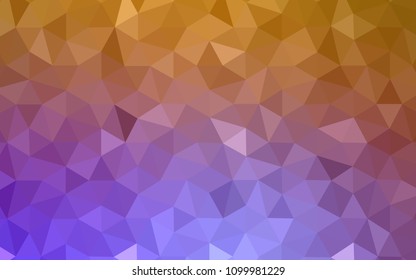 Light Pink, Yellow vector polygonal template. Colorful abstract illustration with triangles. Brand new style for your business design.