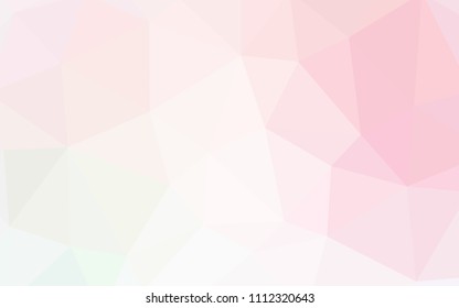 Light Pink, Yellow vector polygonal pattern. Colorful illustration in abstract style with triangles. Polygonal design for your web site.
