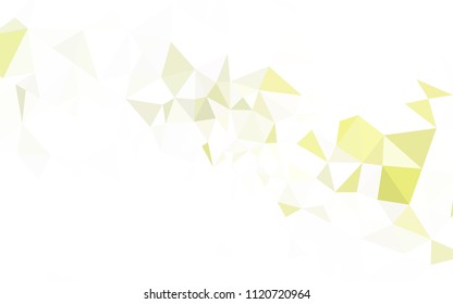 Light Pink, Yellow vector polygonal pattern. A sample with polygonal shapes. Brand new design for your business.