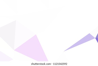 Light Pink, Yellow vector polygonal template. Modern abstract illustration with triangles. Brand new style for your business design.