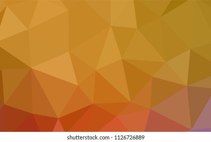 Light Pink, Yellow vector polygonal background. Modern abstract illustration with triangles. Triangular pattern for your design.