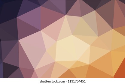 Light Pink, Yellow vector polygonal background. Colorful illustration in polygonal style with gradient. A completely new design for your leaflet.