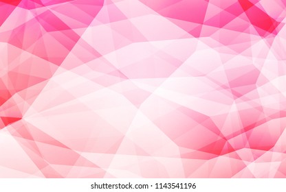 Light Pink, Yellow vector polygonal background. Glitter abstract illustration with an elegant triangles. New template for your brand book.