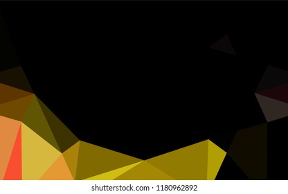 Light Pink, Yellow vector polygonal pattern. Colorful abstract illustration with gradient. A completely new design for your business.