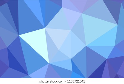 Light Pink, Yellow vector polygonal pattern. Triangular geometric sample with gradient.  Completely new template for your banner.