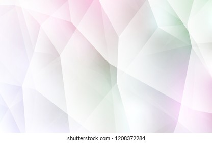 Light Pink, Yellow vector polygonal pattern. A completely new color illustration in a polygonal style. Brand new design for your business.
