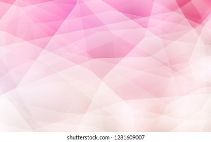 Light Pink, Yellow vector polygonal template. Elegant bright polygonal illustration with gradient. Template for cell phone's backgrounds.
