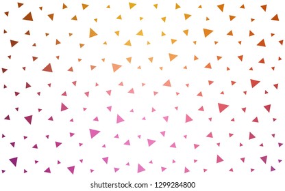 Light Pink, Yellow vector  polygonal template. A sample with polygonal shapes. Brand new design for your business.