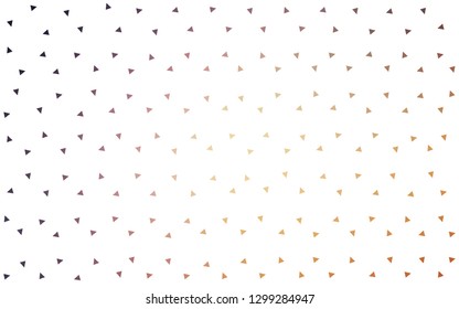 Light Pink, Yellow vector  polygonal background. Colorful illustration in polygonal style with gradient. Template for cell phone's backgrounds.