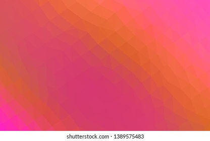 Light Pink, Yellow vector polygonal background. A completely new color illustration in a vague style. New texture for your design.