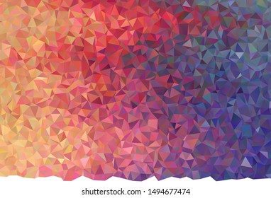 Light Pink, Yellow vector polygonal background. Shining colorful illustration with triangles. A completely new design for your leaflet.