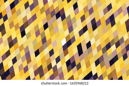 Light Pink, Yellow vector polygonal illustration consisting of rectangles. Rectangular design for your business. Creative geometric background in origami style with gradient.