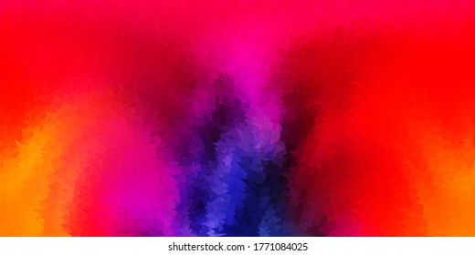 Patrón poligonal vectorial amarillo rosa claro. Ilustración abstracta moderna con triángulos poligonales. Su diseño para aplicaciones.