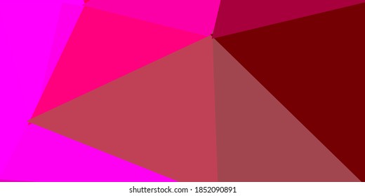 Light pink, yellow vector polygonal pattern. Illustration in broken glass style with triangles. Modern design for your apps.
