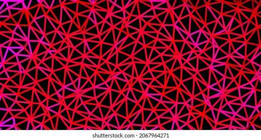 Patrón poligonal vectorial amarillo rosa claro. Ilustración degradada de estilo poligonal con triángulos. Fondo de escritorio para tus aplicaciones web.
