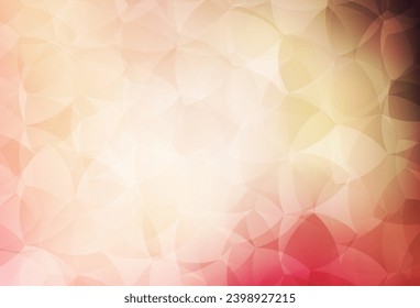 Fondo poligonal vector amarillo, rosa claro. Ilustración colorida en estilo abstracto con triángulos. Mejor diseño triangular para su negocio.