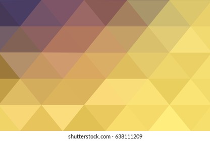 Light Pink, Yellow vector polygonal illustration, which consist of triangles. Triangular pattern for your business design. Geometric background in Origami style with gradient. 
