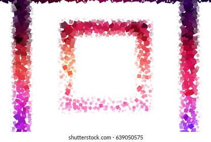 Light Pink, Yellow vector polygonal illustration, which consist of rectangles. Rectangular pattern for your business design. Geometric background in Origami style with gradient. 