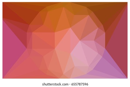 Light Pink, Yellow vector polygonal illustration, which consist of triangles with a gemstone in center. Triangular design of a huge diamond for your business. Creative geometric background of gems.