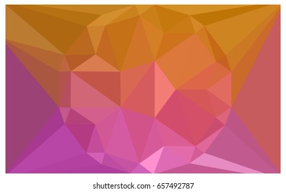Light Pink, Yellow vector polygonal illustration, which consist of triangles with a gemstone in center. Triangular design of a huge diamond for your business. Creative geometric background of gems.