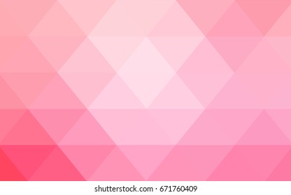 Light Pink, Yellow vector polygonal illustration, which consist of triangles. Triangular design for your business. Creative geometric background in Origami style with gradient