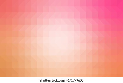 Light Pink, Yellow vector polygonal pattern. Brand-new colored illustration in blurry style with gradient. A completely new design for your business.