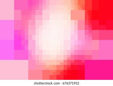 Light Pink, Yellow vector polygonal illustration, which consist of rectangles. Rectangular design for your business. Creative geometric background in Origami style with gradient