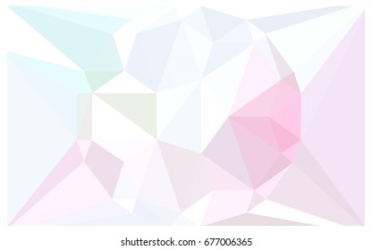 Light Pink, Yellow vector polygonal illustration, which consist of triangles with a gemstone in center. Triangular design of a huge diamond for your business. Creative geometric background of gems.