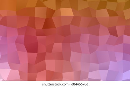 Light Pink, Yellow vector polygonal illustration, which consist of rectangles. Rectangular pattern for your business design. Geometric background in Origami style with gradient. 