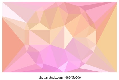 Light Pink, Yellow vector polygonal illustration, which consist of triangles with a gemstone in center. Triangular design of a huge diamond for your business. Creative geometric background of gems.