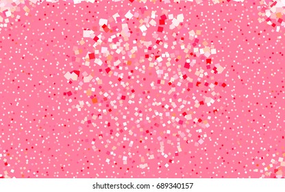 Light Pink, Yellow vector polygonal illustration, which consist of rectangles. Rectangular pattern for your business design. Geometric background in Origami style with gradient. 