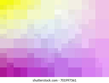 Light Pink, Yellow vector polygonal illustration, which consist of rectangles. Rectangular pattern for your business design. Geometric background in Origami style with gradient. 