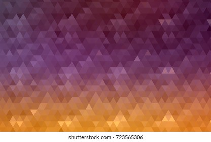 Light Pink, Yellow vector polygonal template. An elegant bright illustration with gradient. The best triangular design for your business.