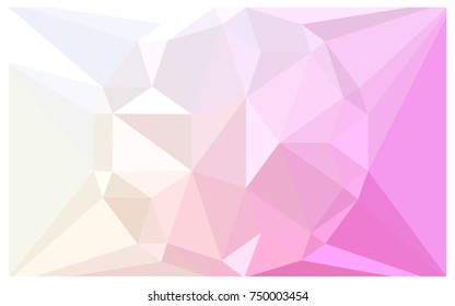 Light Pink, Yellow vector polygonal illustration, which consist of triangles with a gemstone in center. Triangular design of a huge diamond for your business. Creative geometric background of gems.