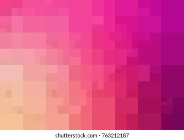 Light Pink, Yellow vector polygonal illustration, which consist of rectangles. Rectangular design for your business. Creative geometric background in Origami style with gradient