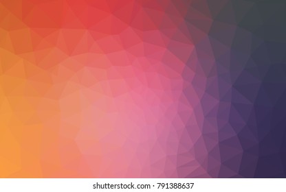 Light Pink, Yellow vector polygonal illustration, which consist of triangles. Triangular pattern for your business design. Geometric background in Origami style with gradient. 