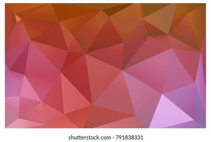 Light Pink, Yellow vector polygonal illustration, which consist of triangles. Triangular design for your business. Creative geometric background in Origami style with gradient