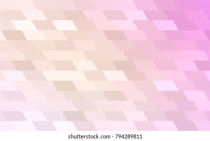 Light Pink, Yellow vector polygonal illustration consisting of rectangles. Rectangular design for your business. Creative geometric background in origami style with gradient.