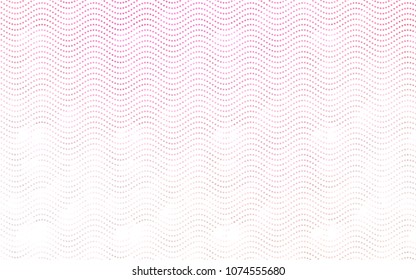 Light Pink, Yellow vector red banner with set of circles, dots. Donuts Background. Creative Design Template. Technological halftone illustration.
