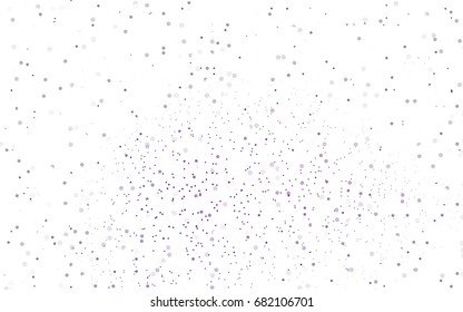 Light Pink, Yellow vector red banner with set of circles, dots. Donuts Background. Creative Design Template. Technological halftone illustration.