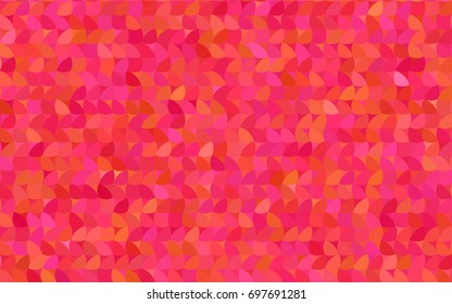 Light Pink, Yellow vector red banner with set of circles, dots. Donuts Background. Creative Design Template. Technological halftone illustration.