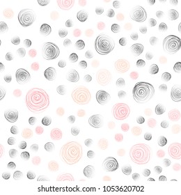 Light Pink, Yellow vector seamless natural elegant background. flowers on elegant natural pattern with gradient. Hand painted design for web, wrapping, wallpaper.